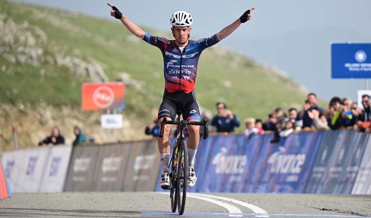 Riccardo Zoidl (Felt Felbermayr) gewinnt die Königsetappe der Griechenland-Rundfahrt (Credit: Tour of Hellas/Felt Felbermayr)