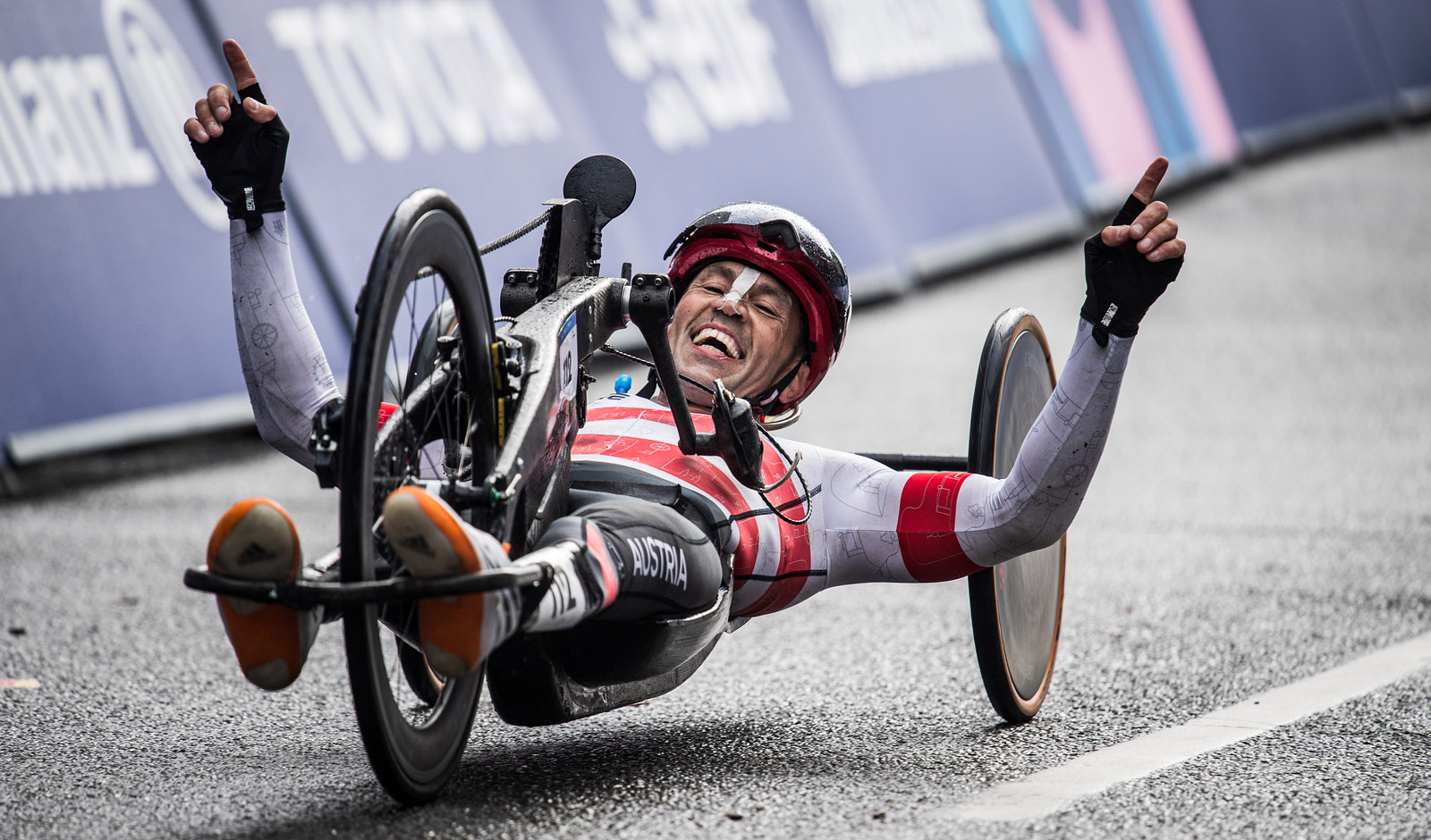 Thomas Fr&uuml;hwirth gewinnt nach Silber im Zeitfahren auch Silber im Stra&szlig;enrennen von Paris (Foto: Drew Kaplan/Cycling Austria)