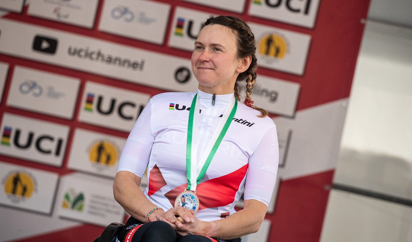 Svetlana Moshkovich gewinnt den Auftakt des Weltcups in Ostende in Belgien im Paracycling (Foto: Peter Maurer)