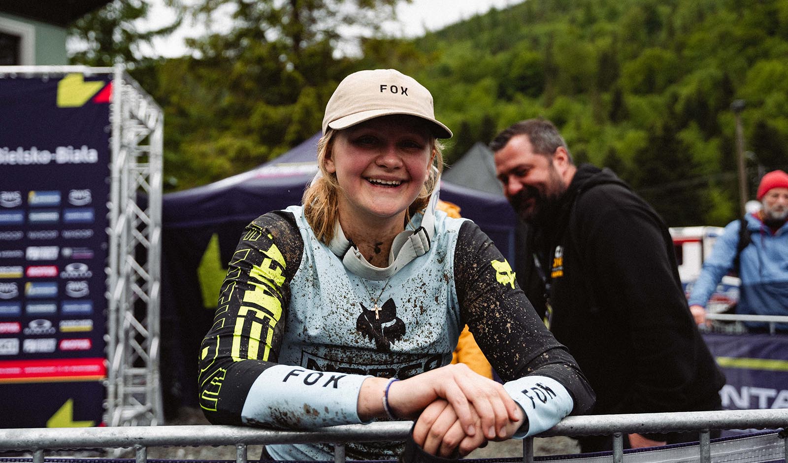 Lina Frener nach ihrem Rennen in Bielsko-Biala, welches sie auf Platz zwei bei den Juniorinnen f&uuml;hrte (Fotos: Monica Gasbichler)
