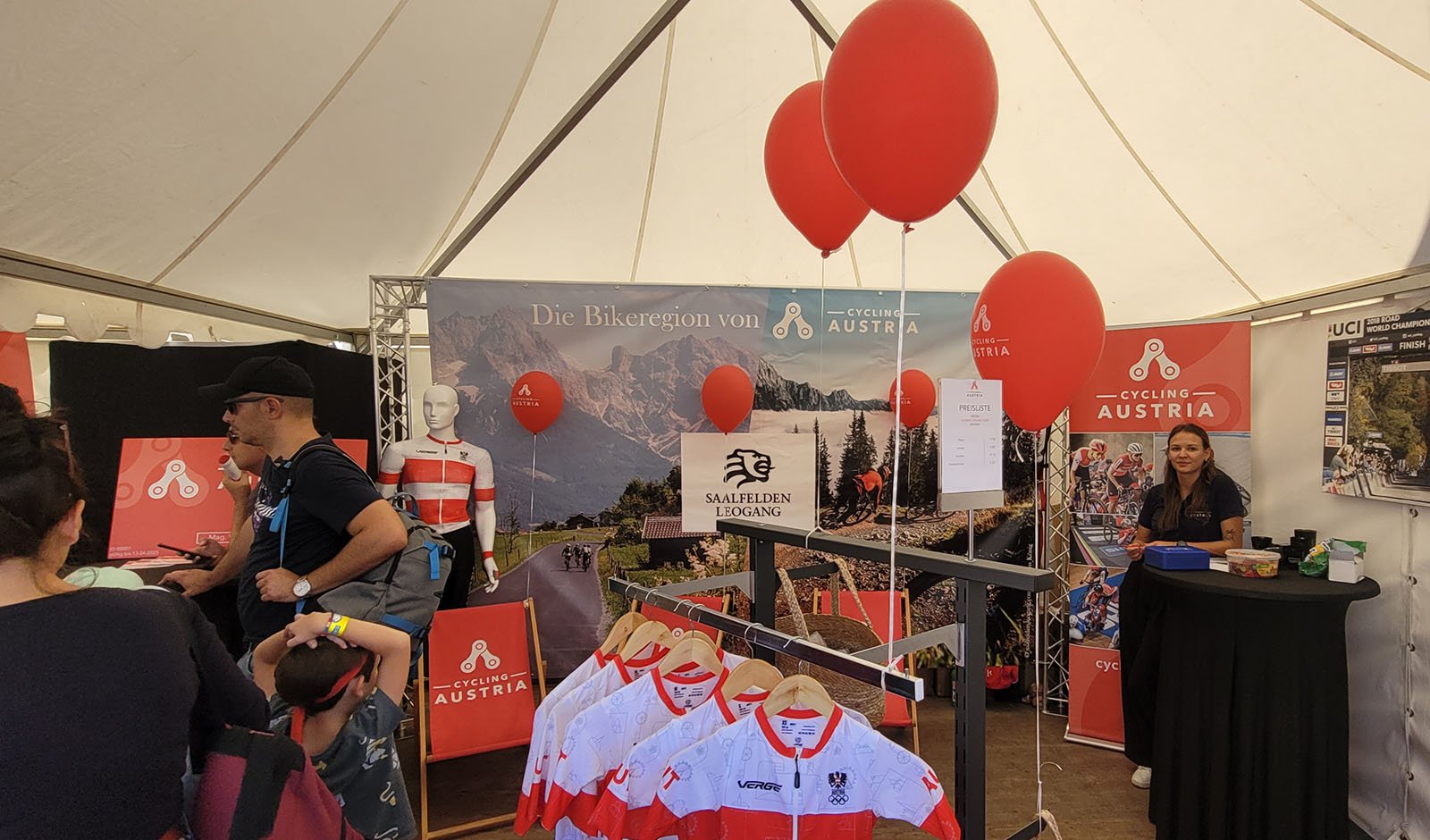 Cycling Austria Stand beim Tag des Sports