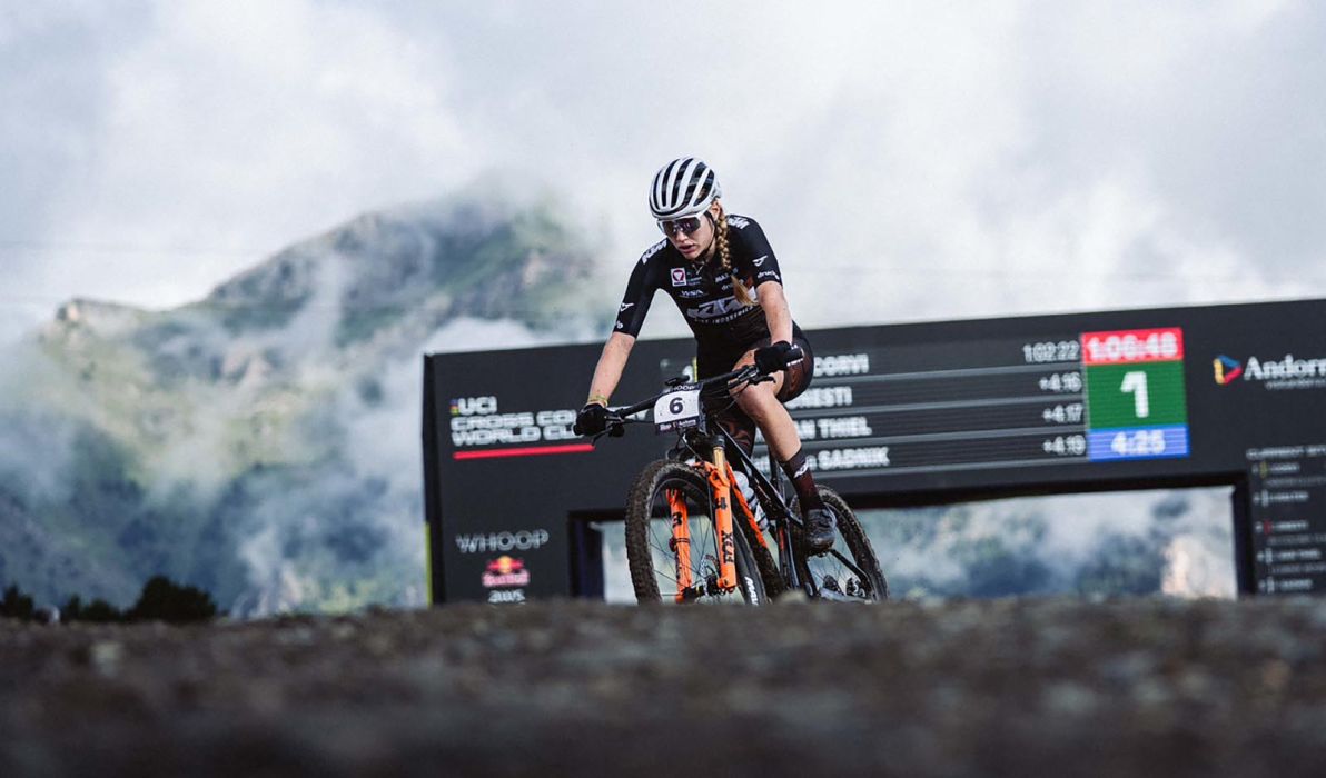 Katharina Sadnik wird Siebte im U23-Rennen des Weltcups in Andorra - Foto: Monica Gasbichler