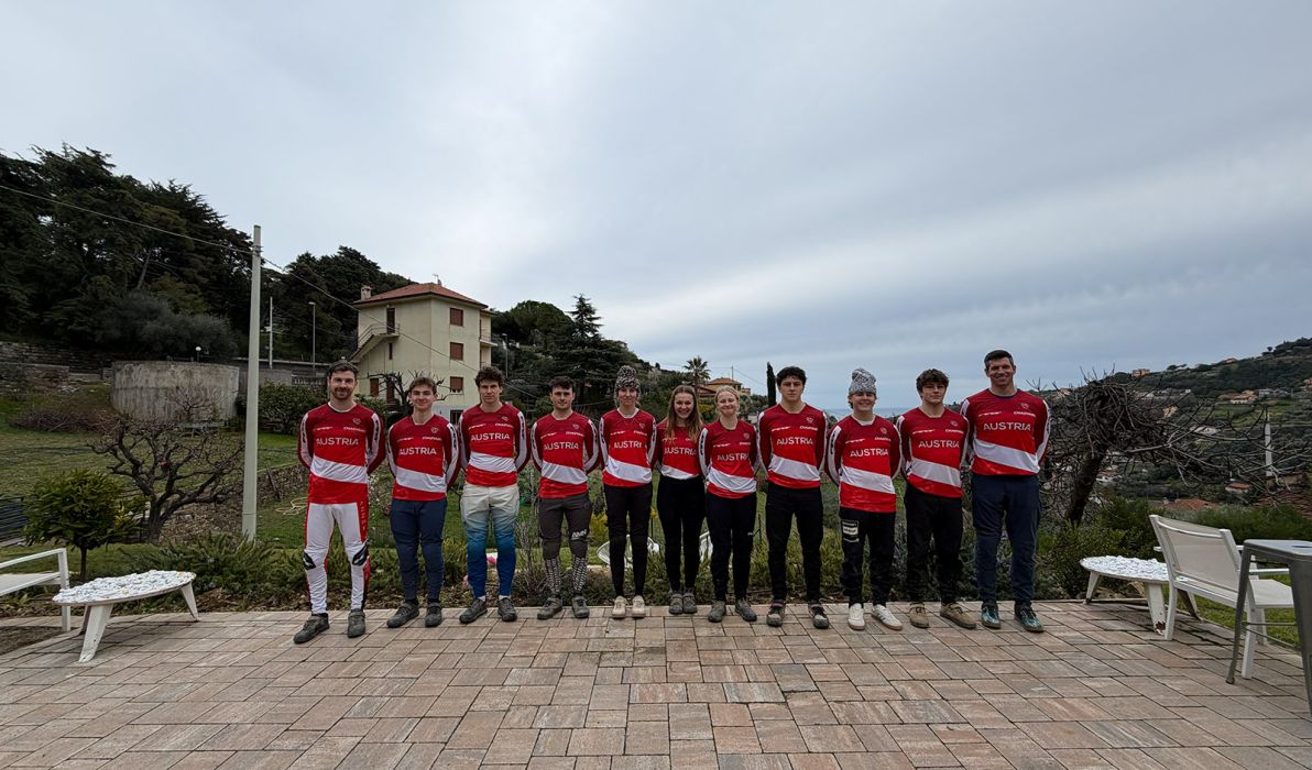 Das heimische Team beim Trainingslager in Sanremo (Foto: Cycling Austria)