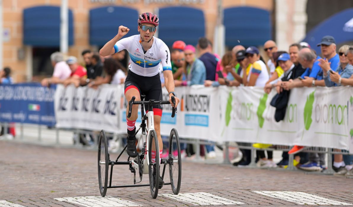 Wolfgang Steinbichler beim Weltcup in Maniago (Credit: Jean-Baptiste Benavent/Cycling Austria)