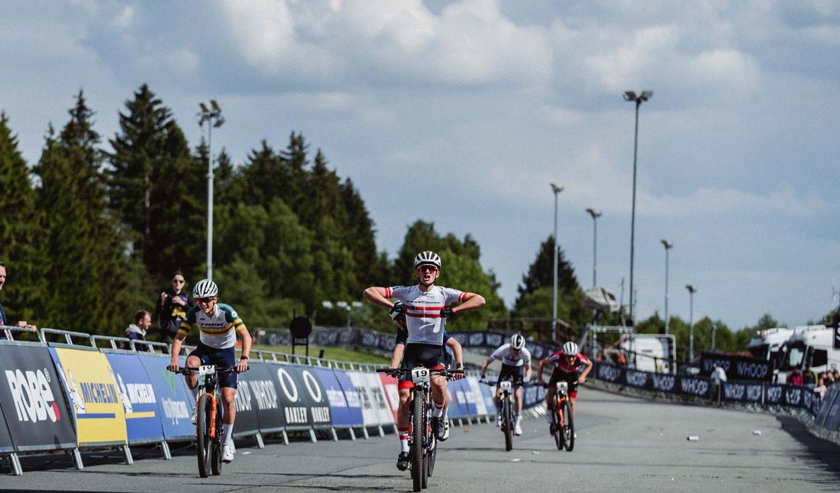Der &Ouml;sterreichische Meister bei den Junioren - Anatol Friedl - gewinnt in Nove Mesto (Foto: Monica Gasbichler)