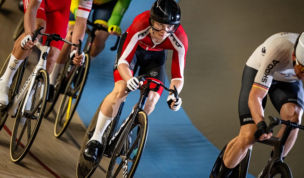 Raphael Kokas ist einer von drei rot-wei&szlig;-roten Teilnehmern an der Bahn-WM in Santiago de Chile (Foto: Arne Mill)