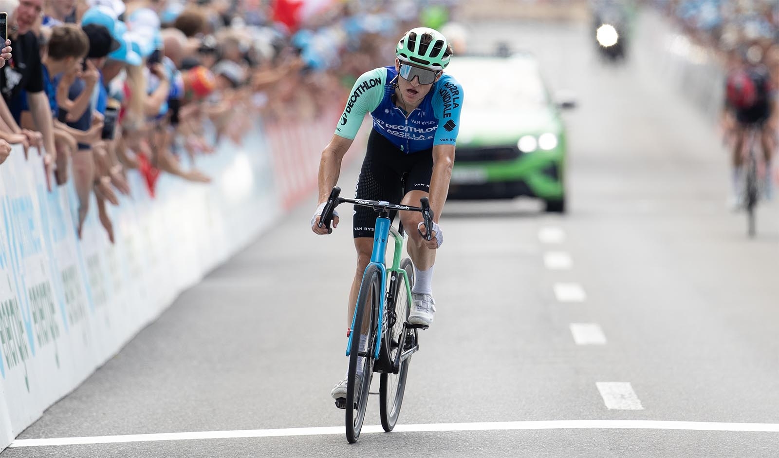 Felix Gall auf der vorletzten Etappe der Tour de Suisse (Foto: Heinz Zwicky)